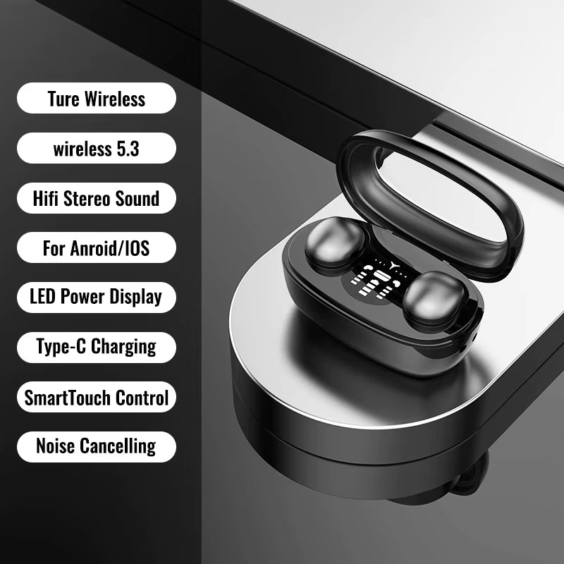Mini Sleep Invisible Earbuds Tiny Headphones Hidden Noise Reduction TWS Wireless Headsets Sports Stereo Bluetooth 5.3 Earphones